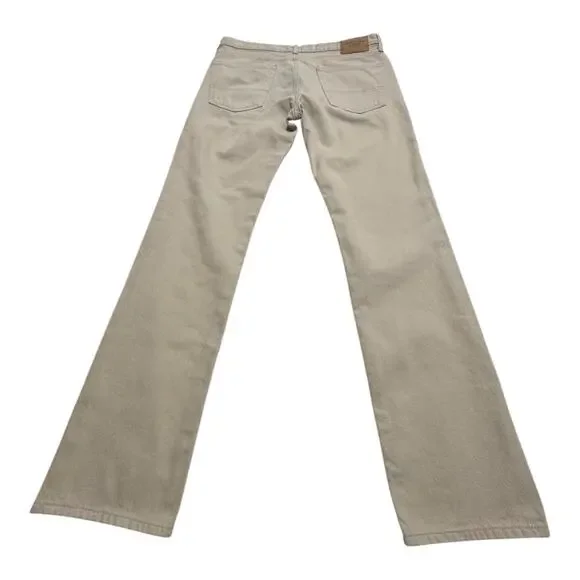 Abercrombie & Fitch Men 34x32 Tan Button Fly Slim Straight Leg Jeans Casual - Picture 10 of 10